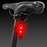 VELMIA Fahrrad Rücklicht mit Bremsanzeige, USB Akku-Betrieb und 7h Leuchtdauer I LED Fahrradlicht StVZO zugelassen und aufladbar I Fahrrad Licht