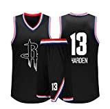Verwendet für # 13 James Harden Houston Rockets Fans Basketball Trikots Kinder Jugend Sportswear Shirt Weste + Top Sommer Shorts ...