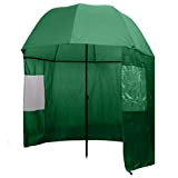 vidaXL Angelschirm 300x240cm Anglerschirm Regenschirm Schirmzelt Seitenwand