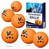 Villkin Tischtennisbälle - 24 Stück Ping Pong Bälle - Langlebiger Tischtennisball 40mm - Tischtennis Bälle für Freizeit & Wettkampf Table ...