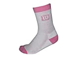 Wilson – calcetínes für Kinder, Kinder, WRW1B2W30, weiß/rosa, 31-34