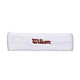 Wilson Unisex Headband Wilson Wh, White,Einheitsgröße EU
