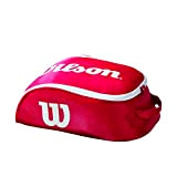 Wilson Unisex Schuhbeutel Tour IV, rot/weiß, für 1 Paar Schuhe, WRZ847887