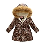 Winter Warme Jacke Mit Kapuze Faux Pelz Parka Mantel Dicke Warme Schnee Ski Jacke Schneeanzug Winddicht Mantel Leopard Print für ...