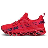 Wonesion Damen Laufschuhe Sportschuhe Straßenlaufschuhe Sneaker Damen Tennisschuhe Fitness Schuhe 42 EU 2 Rot