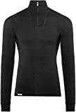 Woolpower 400 Turtleneck Long Sleeve Zipp Shirt Men - Thermounterwäsche, black, XXS