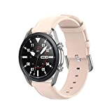 Wownadu 20mm Armband Leder Kompatible für Samsung Galaxy Watch 3 41mm Armband Rosa Kompatible für Garmin Vivoactive 3 Armbänder Damen ...