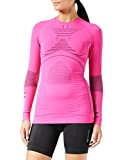 X-Bionic Damen Baselayer Kompressionsshirt Langärmlig Energy Accumulator Origins Long Sleeve Shirt Women, pink/Charcoal, S/M, EA-WT17W18W