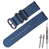 XBHSW 24 mm Nylonband, geeignet für Suunto 7/9 Spartan Sport Wrist HR Schnellspanner, Segeltuch, Traverse D5 Retro-Armband, Baro-Armband, 24 mm, ...