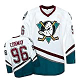 Yajun Charlie Conway #96 Mighty Ducks Film Eishockey Trikots Jersey NHL Herren Sweatshirts Atmungsaktiv T-Shirt Bekleidung,S
