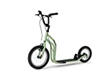 Yedoo City Scooter RunRun 16/12 Zoll grün | Tretroller mit Offroad-Reifen | Nachfolgemodell des City New