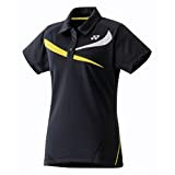 YONEX 20240EX Badminton Damen Poloshirt, Schwarz, S