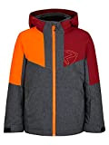 Ziener Jungen Antax Kinder Ski-Jacke, Winter-Jacke | wasserdicht, winddicht, warm, gray ink jeans, 104
